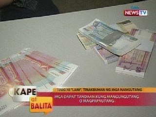 KB: Balitaktakan: Mga dapat tandaan kung mangungutang o magpapautang (Part 1)