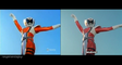 Power Rangers SPD Kat Ranger First Appearance Split Screen (PR and Sentai version)