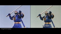 Mighty Morphin Ninjor First Appearance Split Screen (US and Japan version)