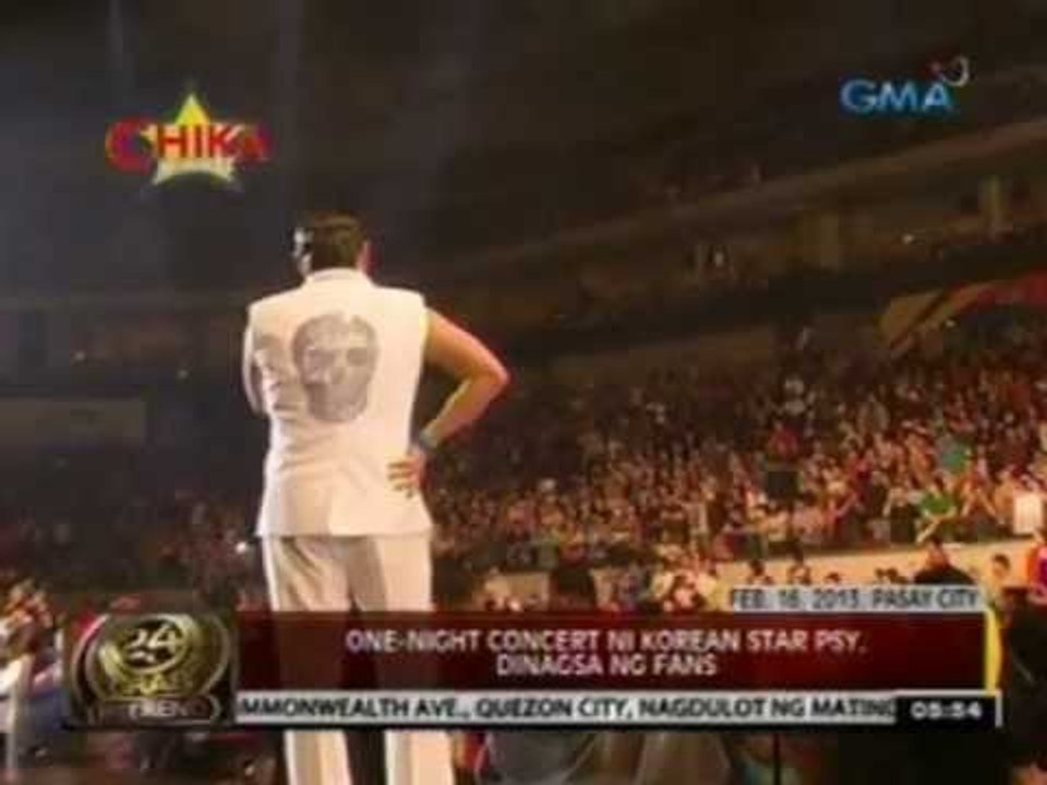 24 Oras: Concert ni korean pop star na si Psy, dinumog