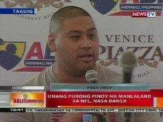 BT: Unang purong pinoy na manlalaro sa NFL, nasa bansa