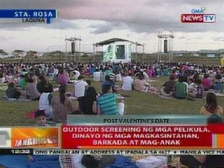 BT: Outdoor screening ng mga pelikula sa Laguna, dinayo ng mga makasintahan, barkada at mag-anak