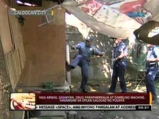 Mga armas, sasakyan, drug paraphernalia at gambling machine, nasamsam sa oplan galugad ng pulisya