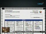 24Oras: Opisyal na balotang gagamitin sa Eleksyon 2013, inilabas na ng Comelec
