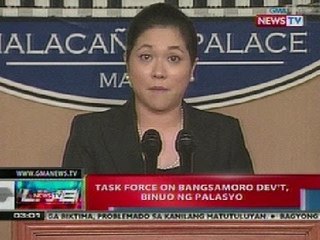 NTL: Task force on Bangsamoro Dev't, binuo ng palasyo