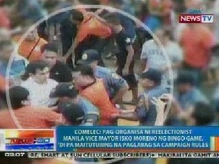 NTG: Comelec: Pag-organisa ni Isko Moreno ng bingo, 'di pa maituturing na paglabag sa campaign rules