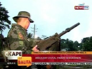 KB: Red alert status, itinaas sa Bukidnon