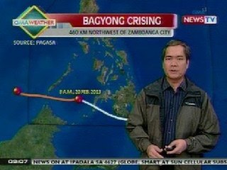 NTG: Bagyong Crising, hindi na inaasahang tatama sa Southern Palawan