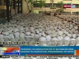 NTG: Paniningil ng graduation fee at iba pang bayarin, ipinagbawal ng DepEd