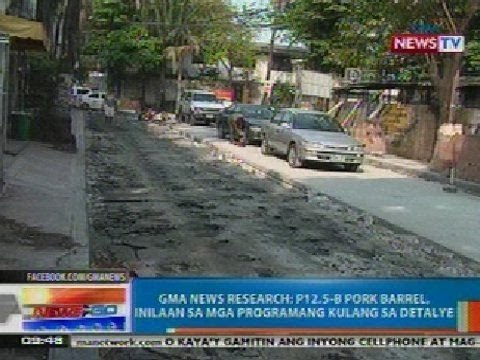 NTG: GMA News Research: P12.5-B pork barrel, inilaan sa mga programang kulang sa detalye