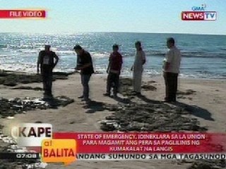 KB: State of Emergency, idineklara sa La Union dahil sa oil spill