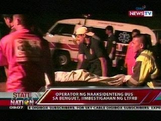 SONA: Operator ng nadisgrasyang tourist bus sa Benguet, iimbestigahan