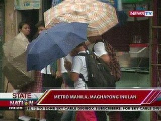 SONA: NCR at buong bansa, inulan maghapon; magpapatuloy ito dahil sa amihan at easterlies