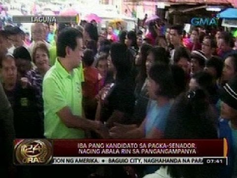 24 Oras: Iba pang kandidato sa pagka-senador, naging abala rin sa pangangampanya