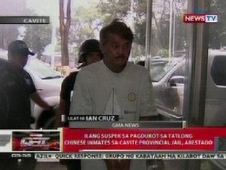 QRT: Ilang suspek sa pagdukor sa 3 Chinese inmates sa Cavite Provincial Jail, arestado