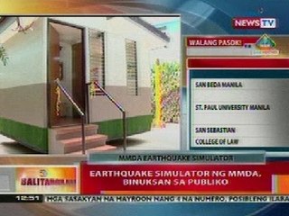 BT: Earthquake simulator ng MMDA, binuksan sa publiko