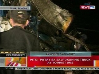 BT: 7, patay sa salpukan ng truck at tourist bus sa Benguet