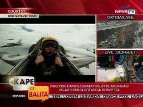KB: Dingdong Dantes, sumakay ng jet bilang bahagi ng air show sa Hot Air Balloon fiesta