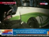 NTG: 6 na estudyante pati na bus driver, patay matapos bumangga sa truck sa Tuba, Benguet