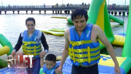 Inilah Keseruan Lucky Hakim dan Tiara Dewi Bermain Trampolin di Tengah Laut - Silet 15 Januari 2017