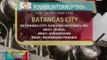 BP: Power interruption sa ilang bahagi ng Batangas City