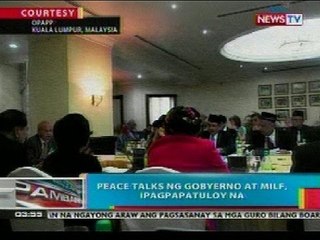 BP: Peace talks ng gobyerno at MILF, ipagpapatuloy na