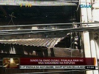 24 Oras: Sunog sa isang gusali, pinalala raw ng mga nakaimbak na paputok