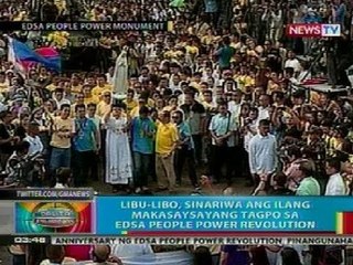 BP: Libu-libo, sinariwa ang ilang makasaysayang tagpo sa EDSA revolution