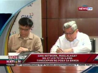 SONA: GMA Network, magbibigay ng LCD TVs sa ilang POEA offices