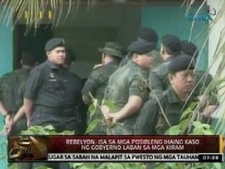 24 Oras: Rebelyon, isa sa mga posibleng ihaing kaso ng gobyerno laban sa mga Kiram
