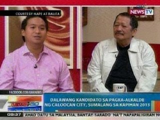 Descargar video: NTG: 2 kandidato sa pagka-alkalde ng Caloocan City, sumalang sa Kapihan 2013