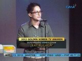 Ilang programa at personalidad ng GMA at GMA News TV, wagi sa 2012 Golden Screen TV Awards