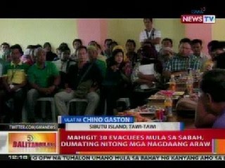BT: Mahigit 30 evacuees mula sa Sabah, dumating nitong mga nagdaang araw