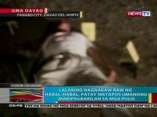 BP: Lalaking nagnakaw ng habal-habal sa Davao del Norte, patay