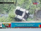 BP: Jeep, bumangga sa puno at tumagilid sa Guiguinto, Bulacan