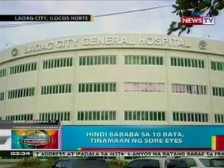 BP: 'Di bababa sa 10 bata sa Laoag City, Ilocos Norte, tinamaan ng sore eyes