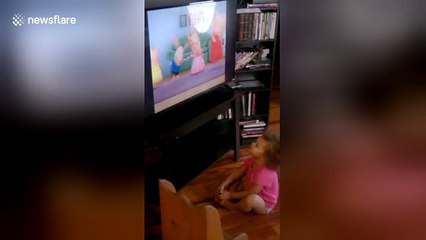 Two-year-old OWNS dad
