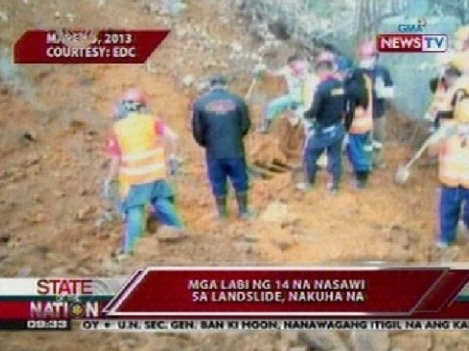 SONA: Labi ng 14 nasawi sa landslide sa Leyte, narekober na