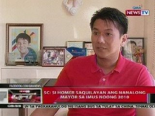 QRT: SC: Homer Saquilyang ang nanalong mayor sa Imus, Cavite noong 2010