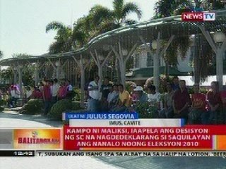 BT: Kampo ni Maliksi, iaapela ang desisyon ng SC na si Saquilayan ang nanalo noong Eleksyon 2010