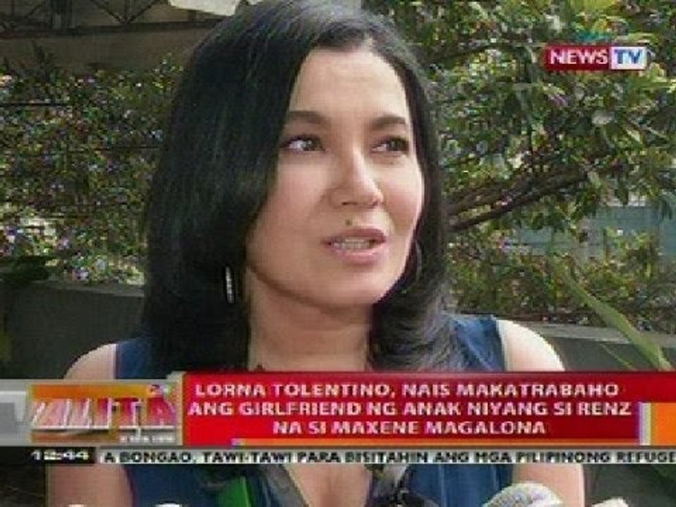 BT: Lorna Tolentino, nais makatrabaho si Maxene Magalona
