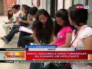 BT: MMDA, nagsimula nang tumanggap ng summer job applicants