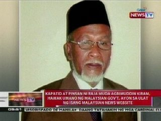 QRT: Kapatid at pinsan ni Agbimuddin Kiram, hawak umano ng Malayisan gov't