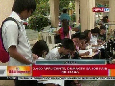 BT: 2,000 applicants, dumagsa sa job fair ng TESDA