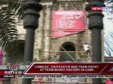 SONA: COMELEC, iimbestigahan ang Team Patay/Team Buhay poster sa isang simbahan sa Cebu