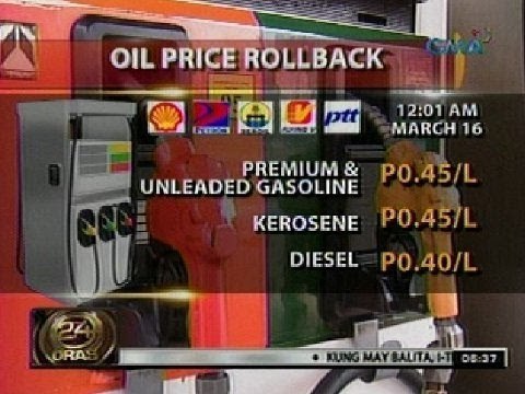 24 Oras: Ilang kumpanya ng langis, nag-anunsyo ng bawas-presyo sa kanilang produktong petrolyo