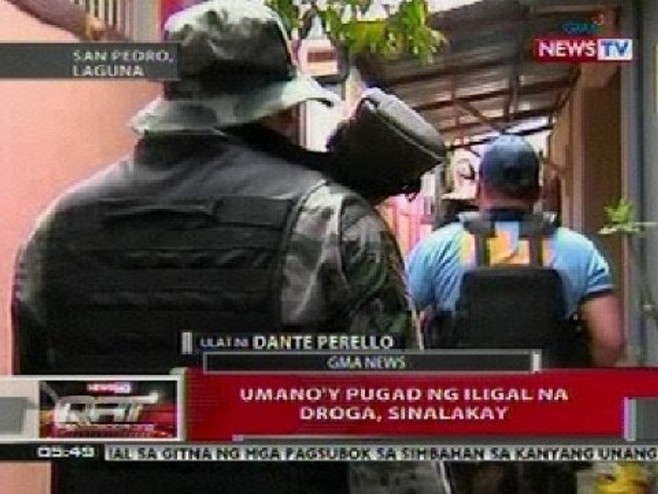 QRT: Pugad ng iligal na droga sa Laguna, sinalakay
