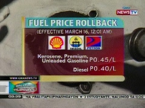 BP: Fuel price rollback (March 16, 2013)
