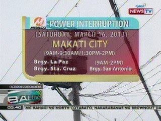 BP: Power interruption (Mar 16, 2013)