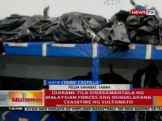 BT: Idjirani: Sinasamantala ng Malaysian forces ang idineklarang ceasefire ng sultanato